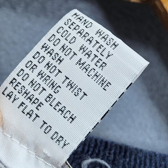 Vintage All Points Womens Knit Vest Large Full Zip Blue Purple Winter Holiday - Picture 7 of 7